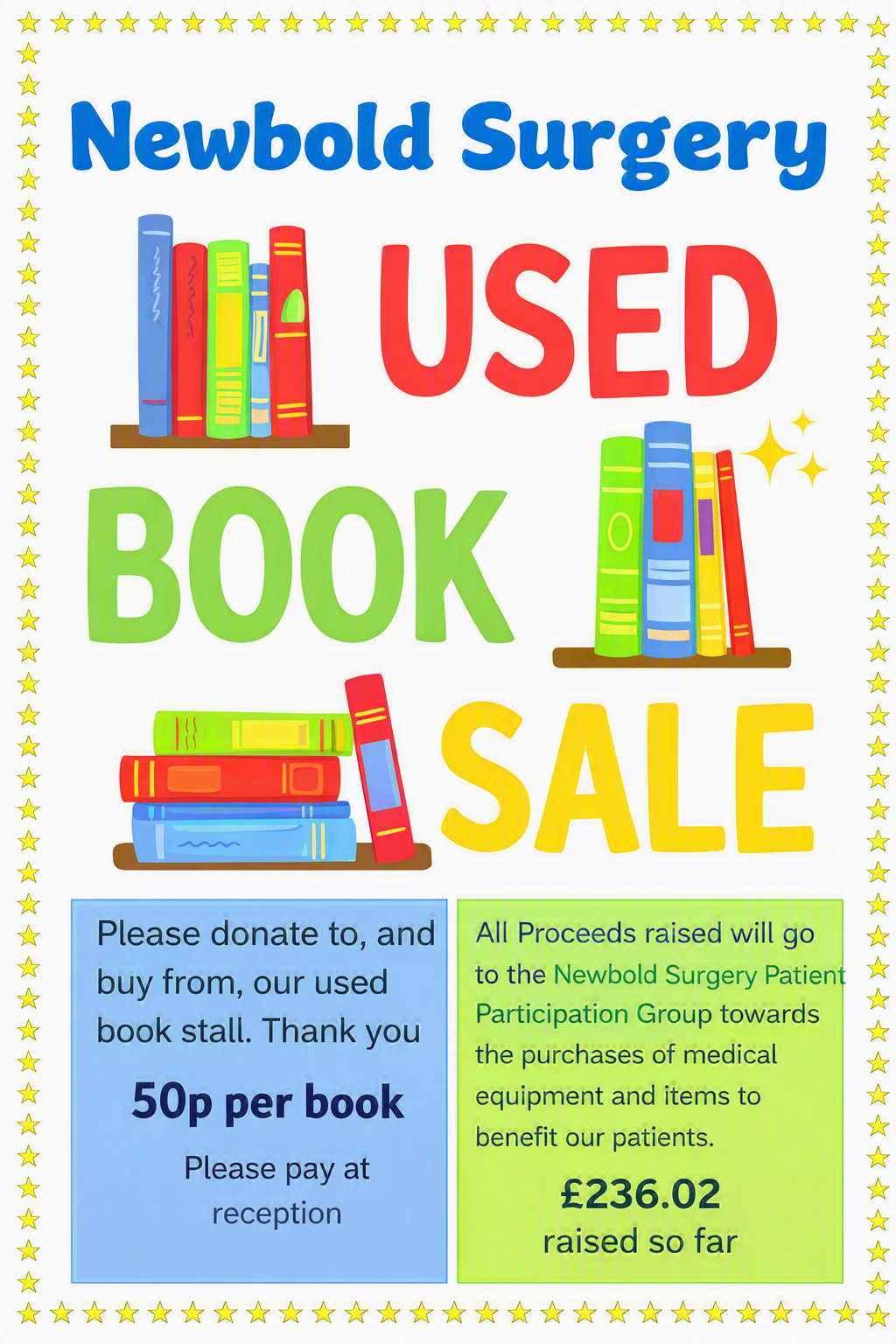 Used Book Sale Poster June '26